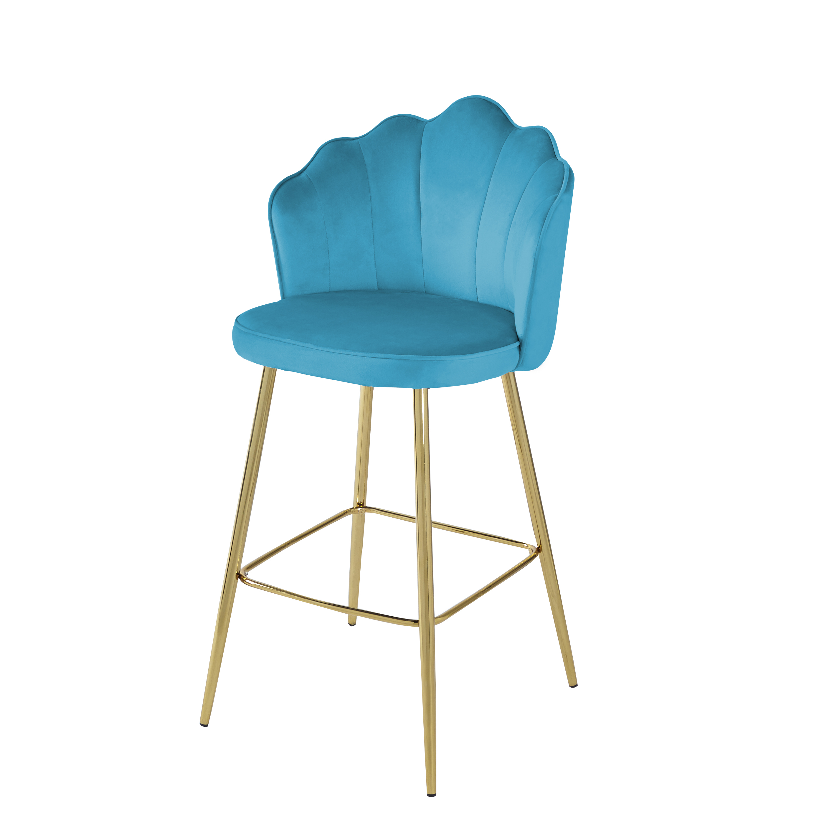 Hot Selling Designed Kitchen Chair Modern High End Velvet Bar Stool Chairs