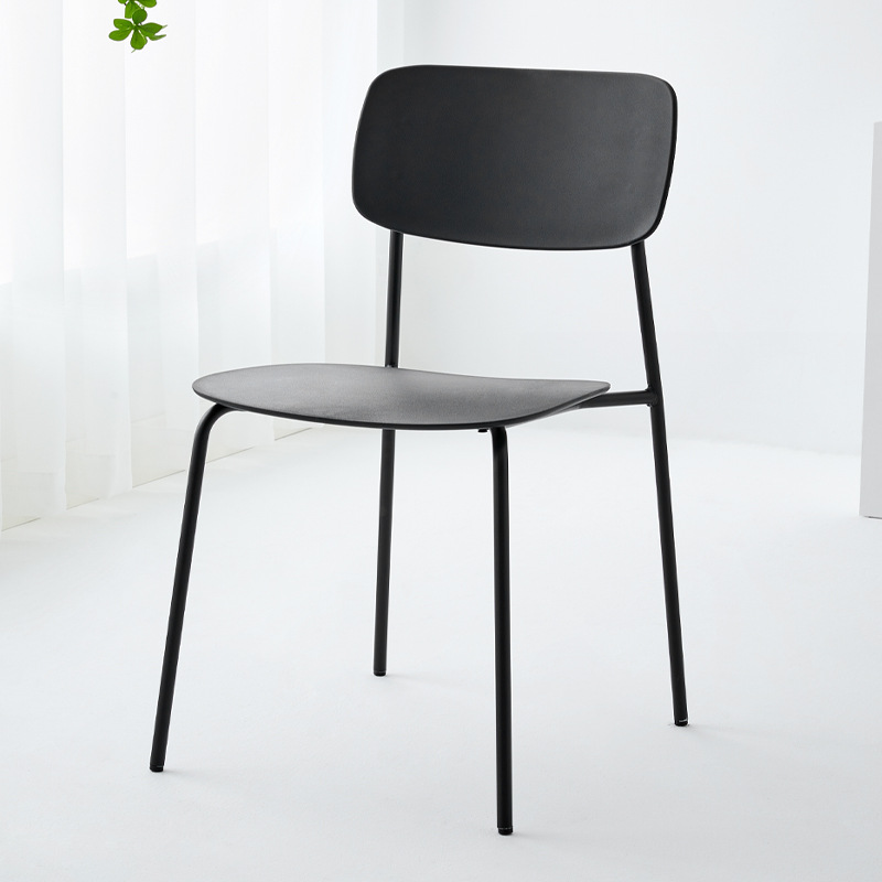 Modern Hot Sale Plastic Dining Chair PP Back Metal Frame Cafe Restaurant Dining Plastic Chair