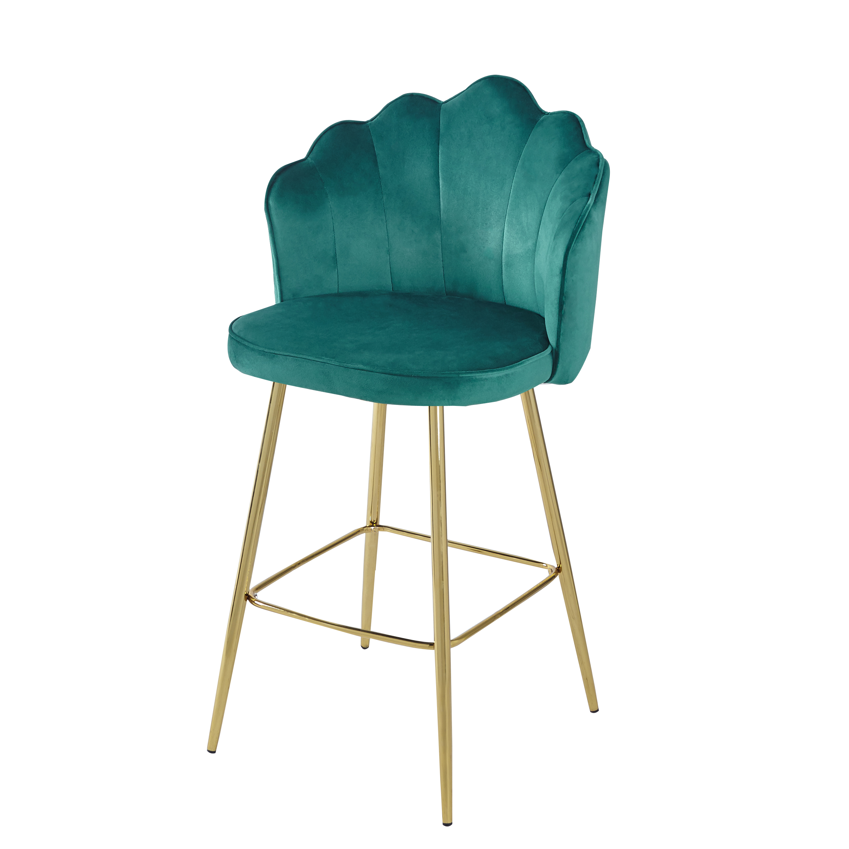 Hot Selling Designed Kitchen Chair Modern High End Velvet Bar Stool Chairs