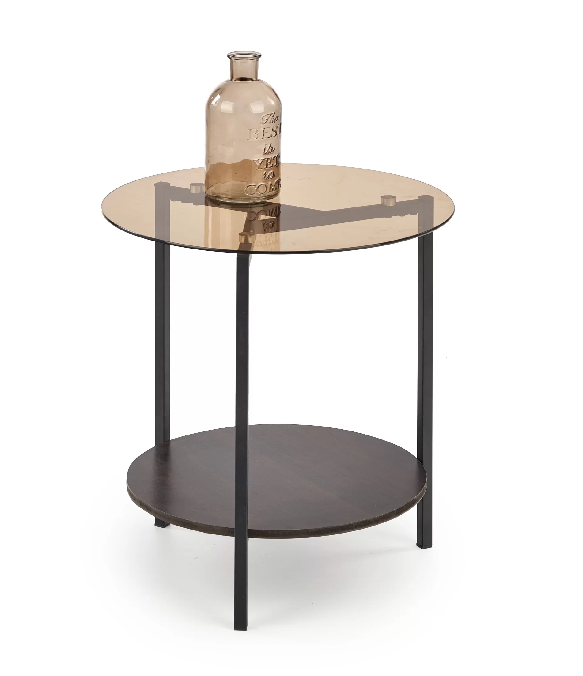 Plating Black Leg Black Tempered Glass Simple Living Room Cetern Coffee Table