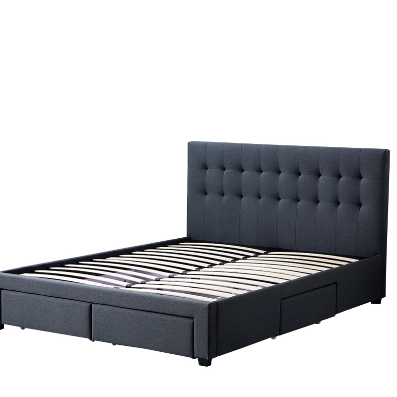 Double Hotel Queen King Size Leather Upholstered Exotic Luxury Italian Design Room Bed Furniture