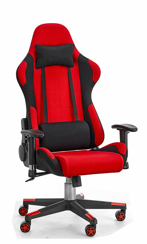 Ergonomic Customize Embroidery Logo Fabric Cheap Massage Gaming Chair Wholesale Racing Led Gaming Chair