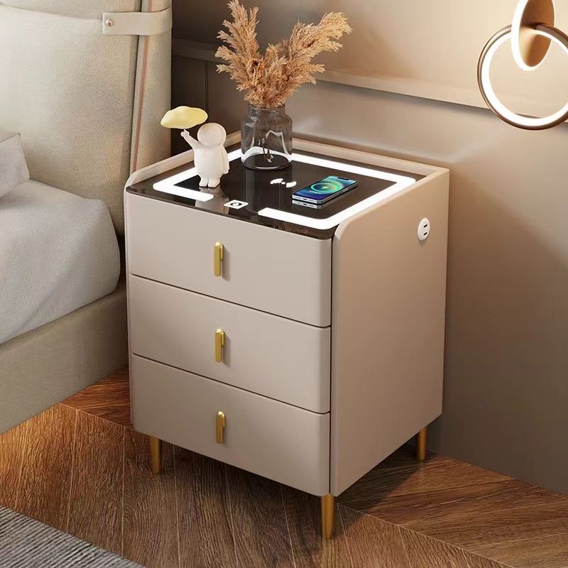 Bestseller Cheap Modern Smart Drawer Bedside Table Furniture Wireless USB Charging