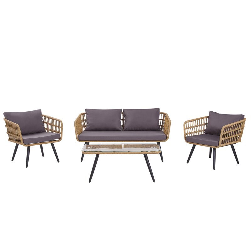 All Weather Patio Outdoor Rattan Sofa Garden Furniture Wicker Outdoor Rattan Furniture Garden Set