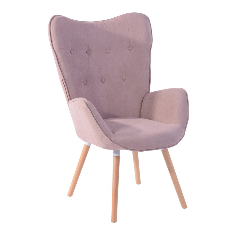 Hot Modern Nordic Style Leisure Time Massage Armchair Wing Backrest Living Room Velvet Chair