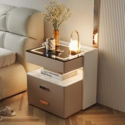 Bestseller Cheap Modern Smart Drawer Bedside Table Furniture Wireless USB Charging