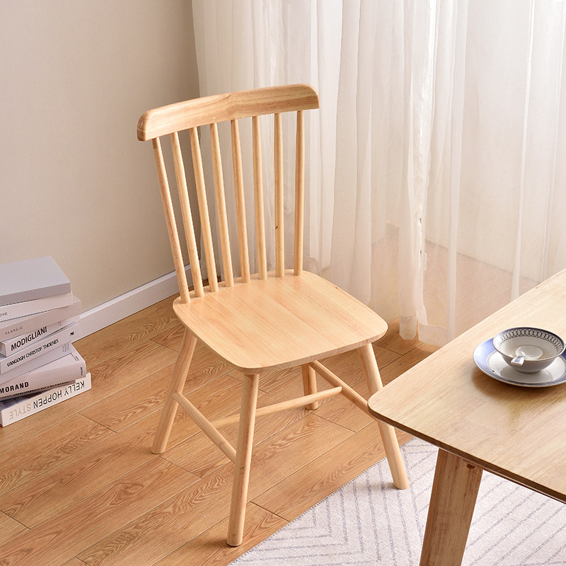 Modern Solid Wooden Simple Antique Design Cafe Hotel Salon Restaurant Party Event Kitchen Windsor Dining Chair
