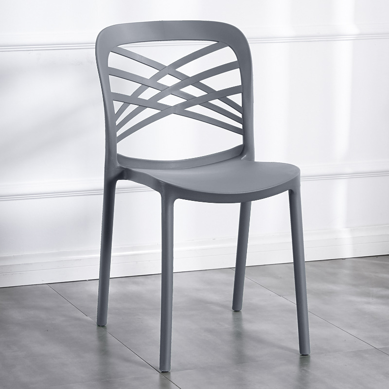 Nordic Cafe Chair Modern Plastic Chair High Quality Plastic Stackable PP Plastic Restaurant Chairs