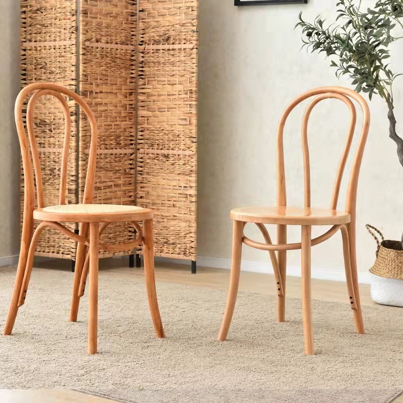 French Classic Style Wooden Stable Dining Room Chairs Contemporary Rattan Dining Chair