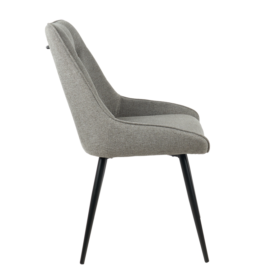 Modern Design Chairs Dining Room Furniture Upholstered Linen Dining Chair with Handle
