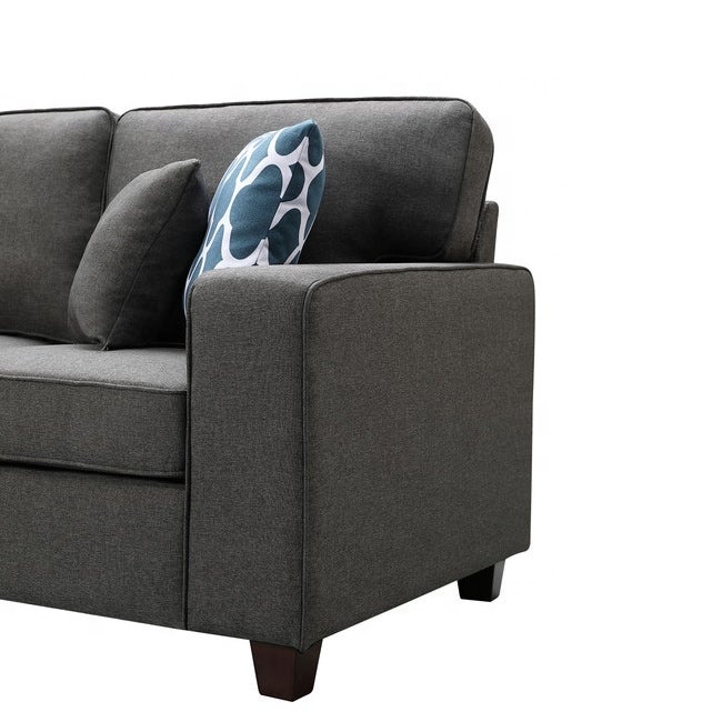 Modern Italian Design Living Room Furniture Modular Sofa Group Fabric Farmstyle Sofa Corner