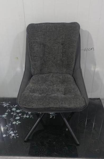 Luxury Nordic Design Dinning Furniture Fabric Metal Leg Upholstery Modern Dining Chairs for Apartment Restaurant