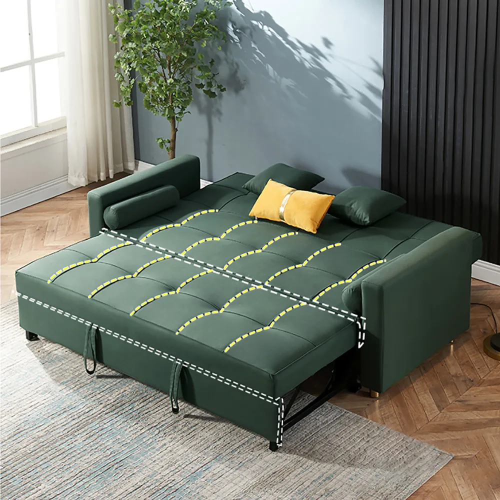 Modern Space Saving Sofa Bed Multi-purpose Folding Fabric Sofa Bed