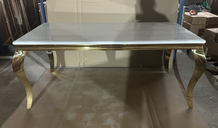 Luxury Modern Expandable Modern Ceramic Dining Table Dining Room Sintered Stone Top Metal Legs Dining Table for Home