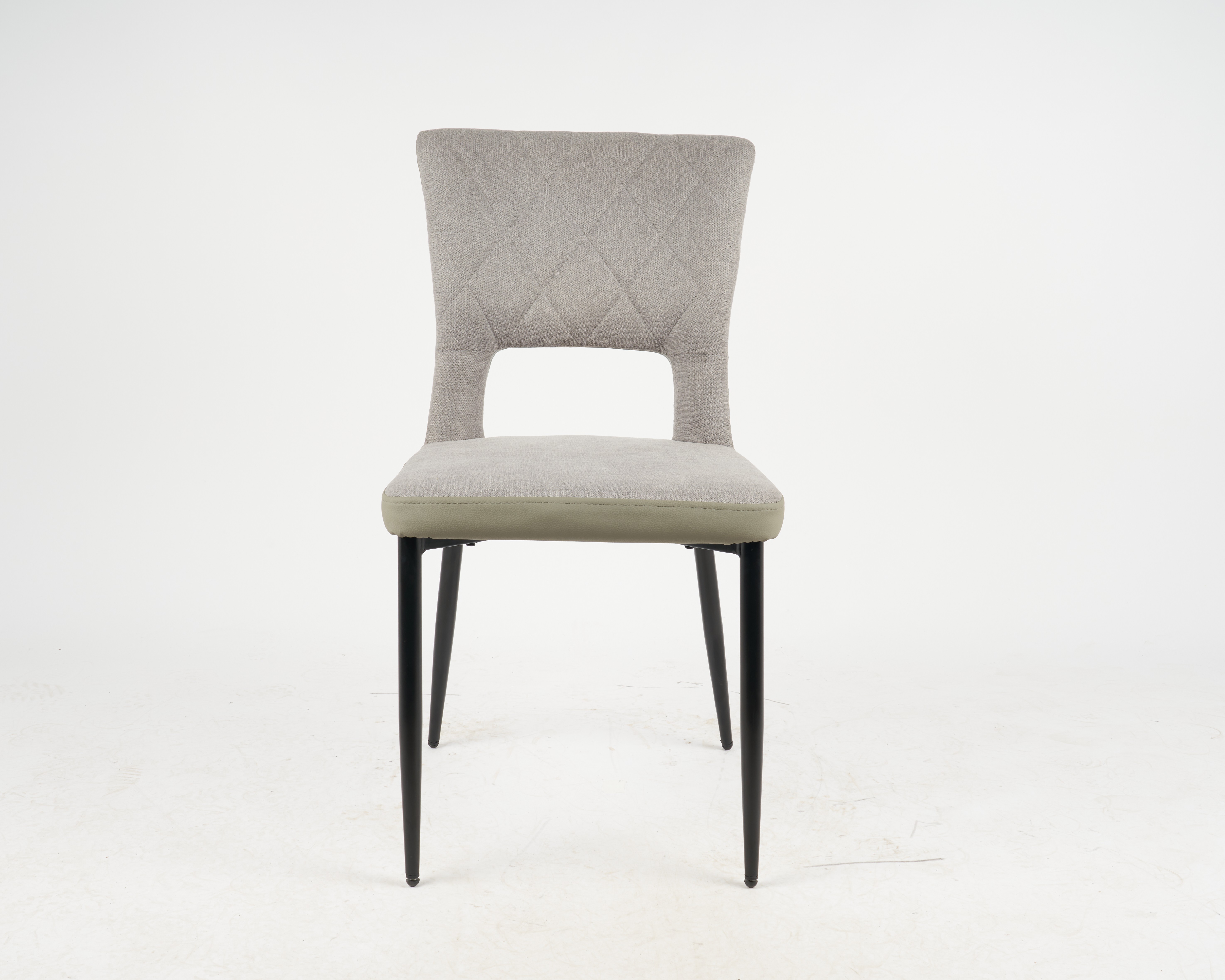 Fashion Grey Nordic Velvet Fabric Modern Luxury Design Furniture Dining Room Chairs Upholstered Dining Chair With Metal Leg