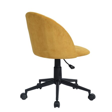 Modern Cheap Low Back Office Chair Velvet Swivel Home Office Chair With Metal Legs