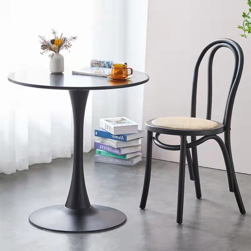 French Classic Style Wooden Stable Dining Room Chairs Contemporary Rattan Dining Chair