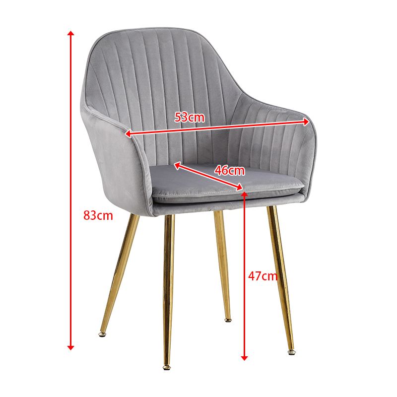 Home Furniture Velvet Restaurant Dining Room Chairs Design Upholstered Soft Fabric Nordic Luxury Modern for Restaurant