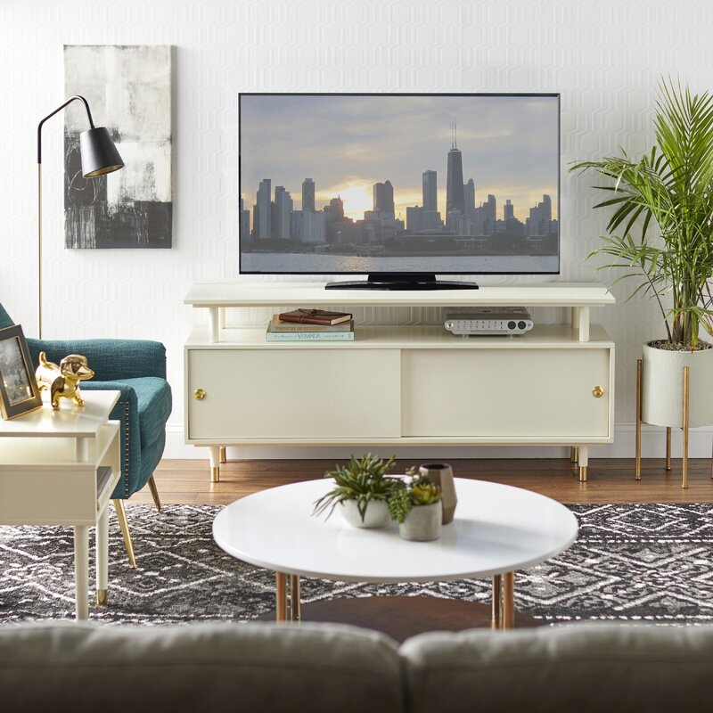 Modern Simple Designer Floor Wooden TV Console Stand Table Wall Center Living Room TV Stand