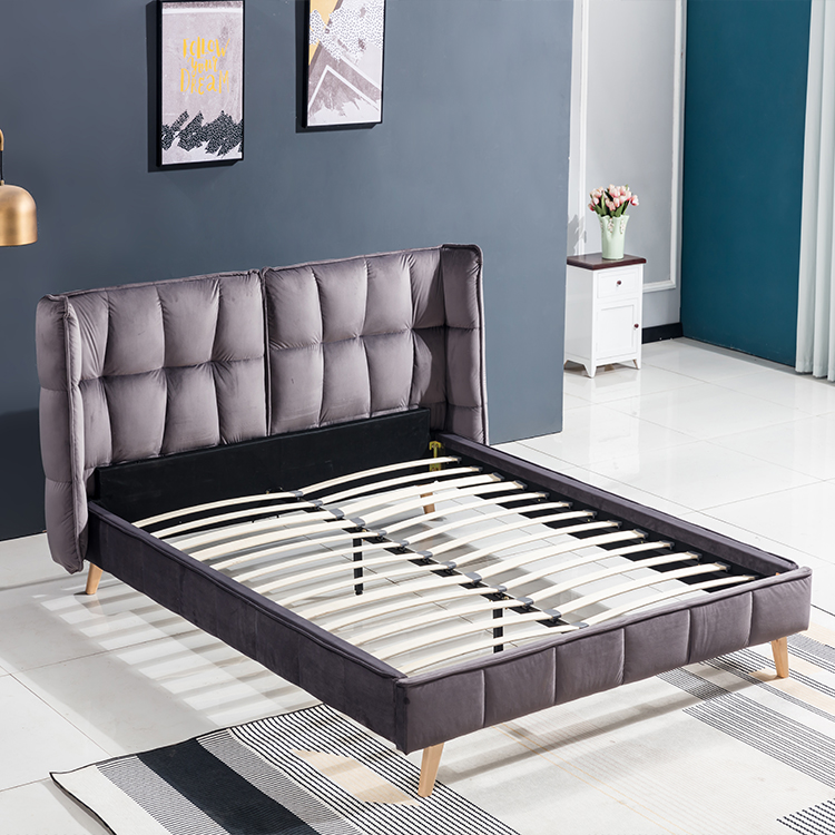Double Hotel Queen King Size Leather Upholstered Exotic Luxury Italian Design Room Bed Furniture