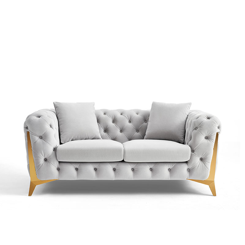 Velvet Fabric Tufted Section Sofa Set Modern Furniture Sectionals Chesterfield Corner 1 2 3 Seats Living Room Sofas