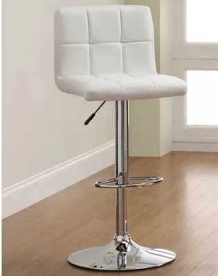 Modern bar Chairs bar Lounge Chairs Metal High Chair Pu Upholstere Adjustable Chromed Footrest Barstool