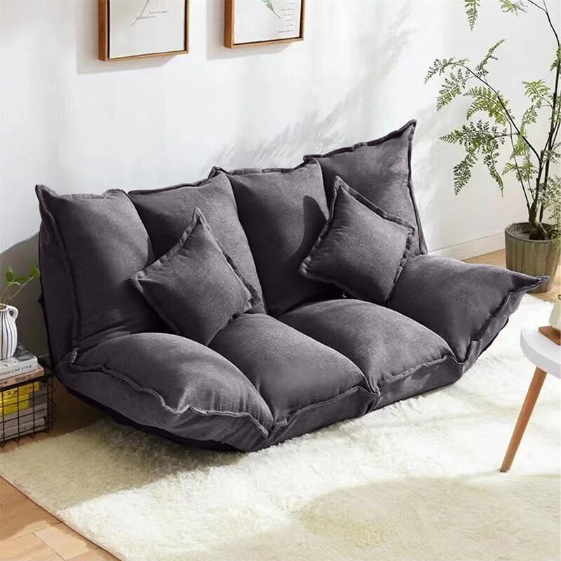 Modern Living Room Furniture Sleeper Blanket Sofa Cum Bed Luxury Velvet Folding Fabric Lounge Lazy Sofa