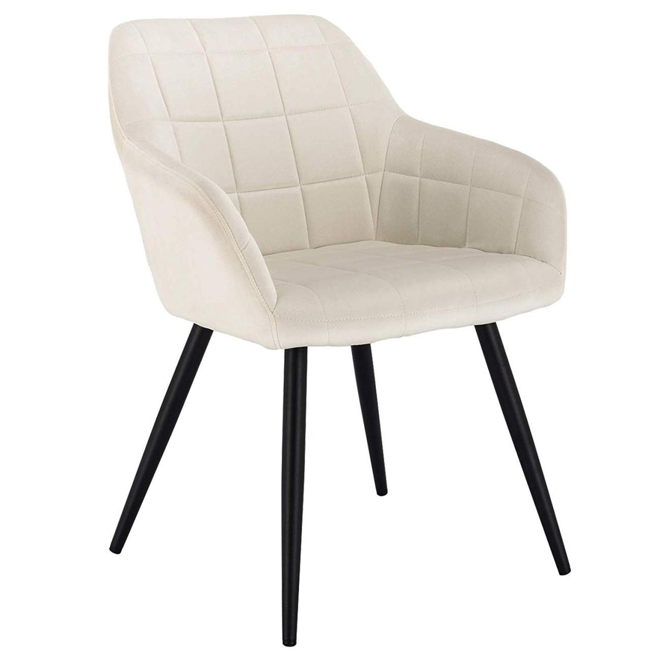 Modern Design Velvet Luxury Dining Room Furniture Metal Legs Dining Chair With Armrests