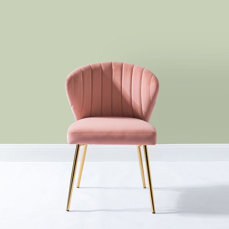Modern Luxury Style Dining Chair Indoor Furniture Velvet Dining Chairs With Gold Legs