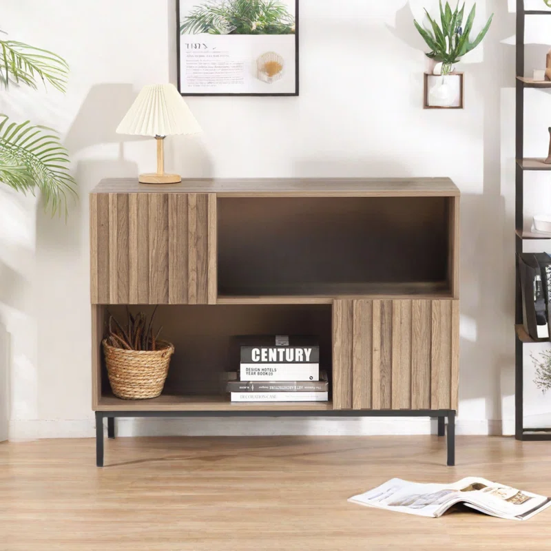 Entryway Table Console Table TV Stand Storage Cabinet with Doors