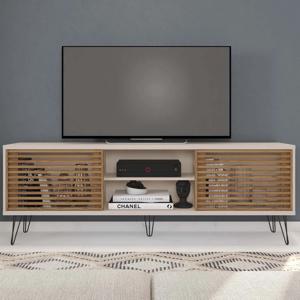 TV Stand With 2 Doors TV Stand Lowboard