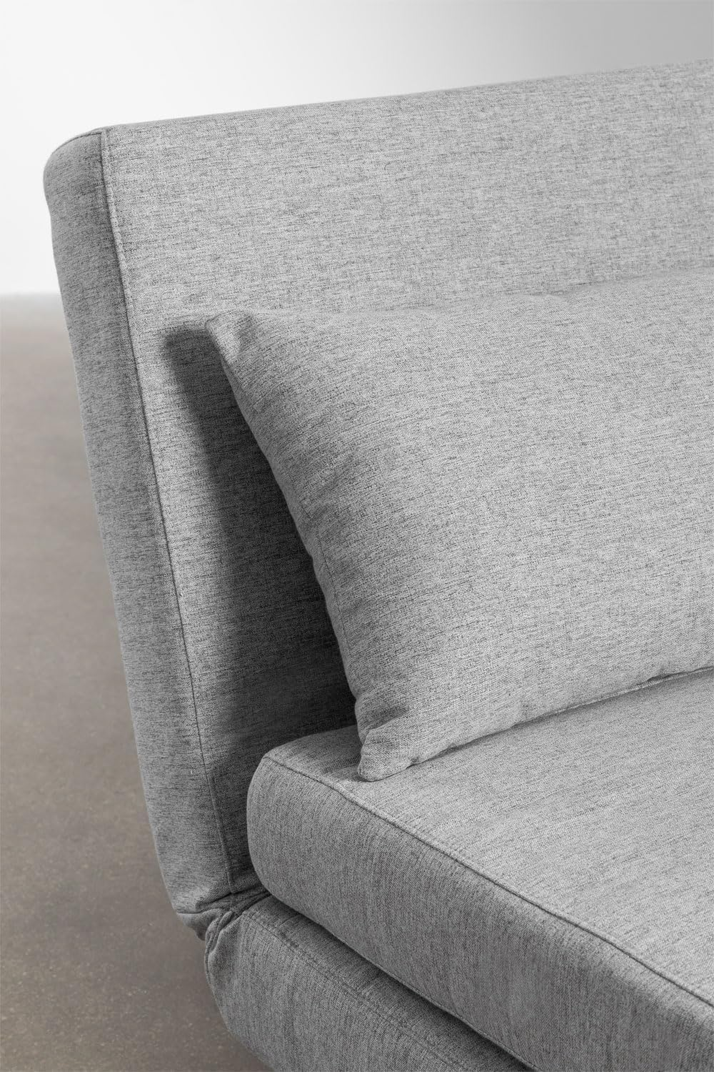 Velvet or Linen Fabric Sofa Bed Double Seat with Solid Wood Leg