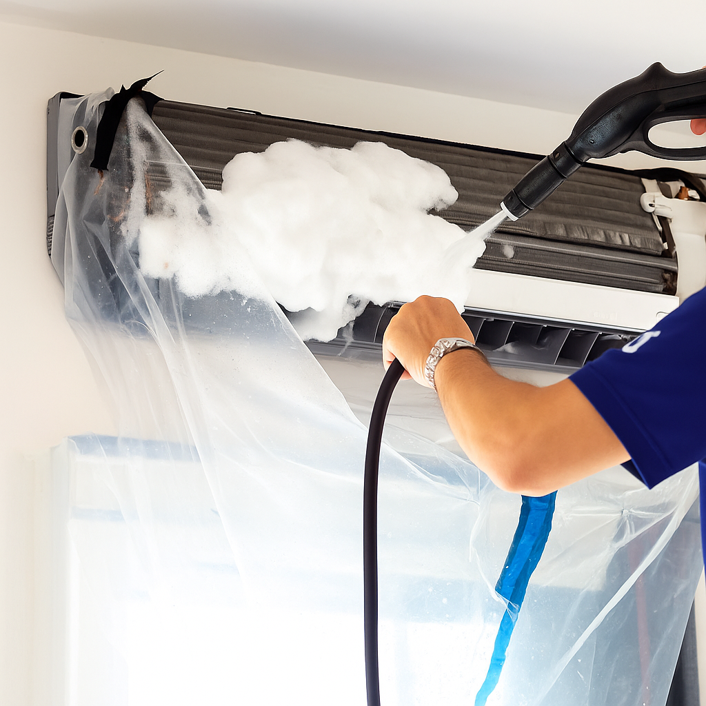 ac foam cleaning