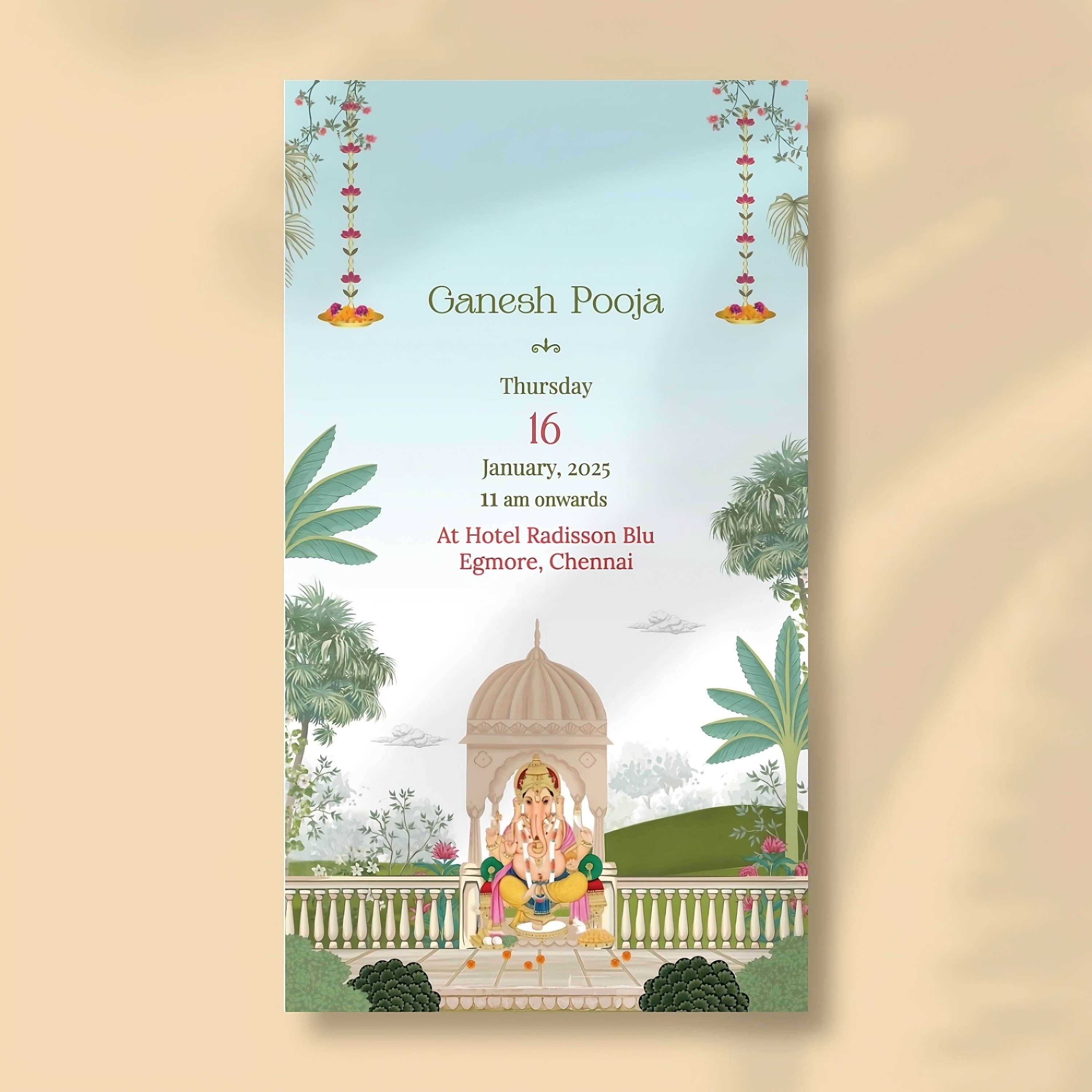 Ganesh Pooja Invitation 