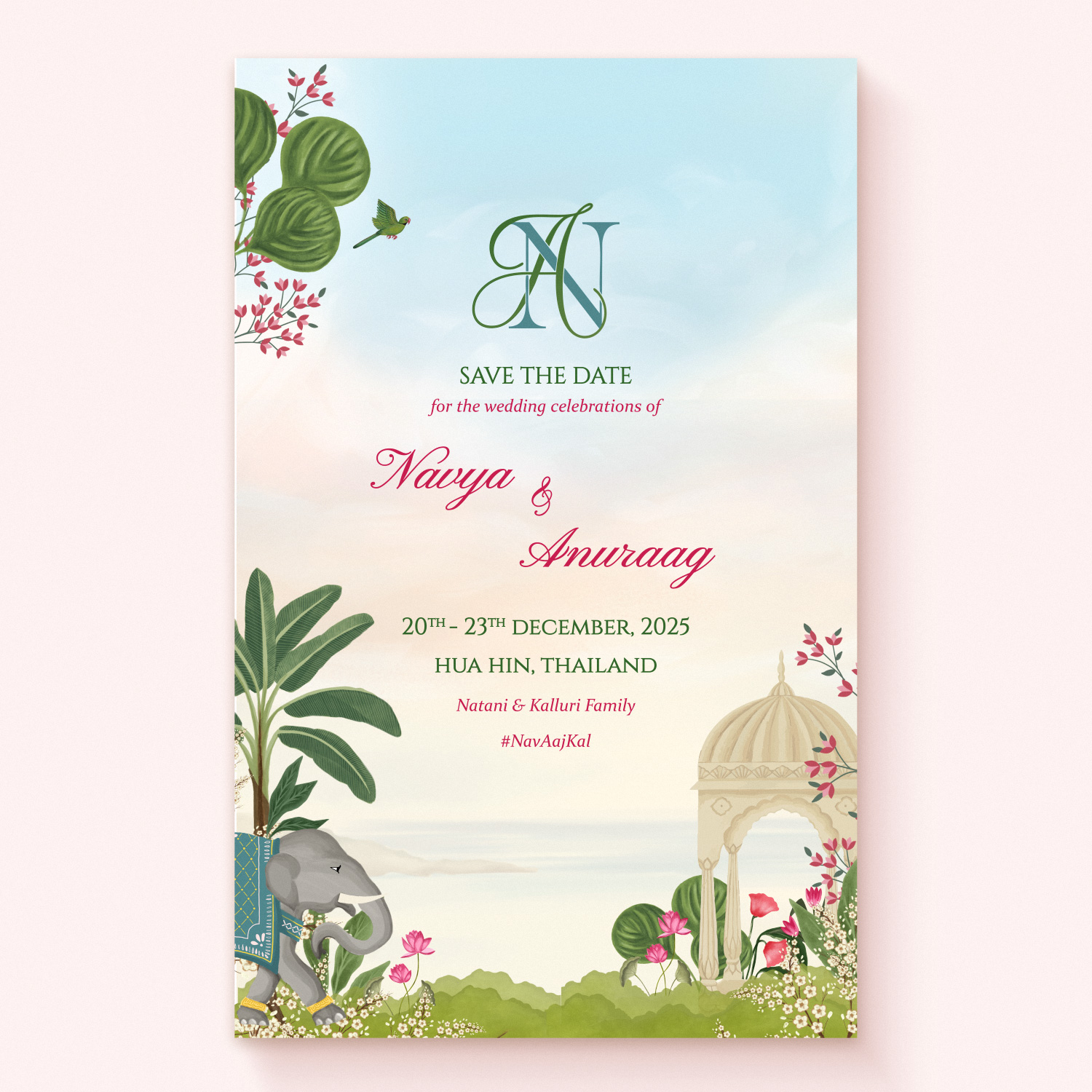 Elephant & Bloom Save the Date