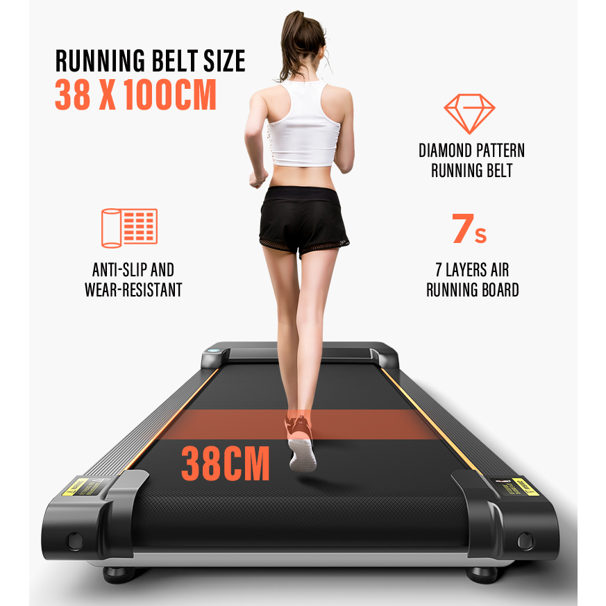 FitExperte Foldable Treadmill Jogging Running Machine TM2000H