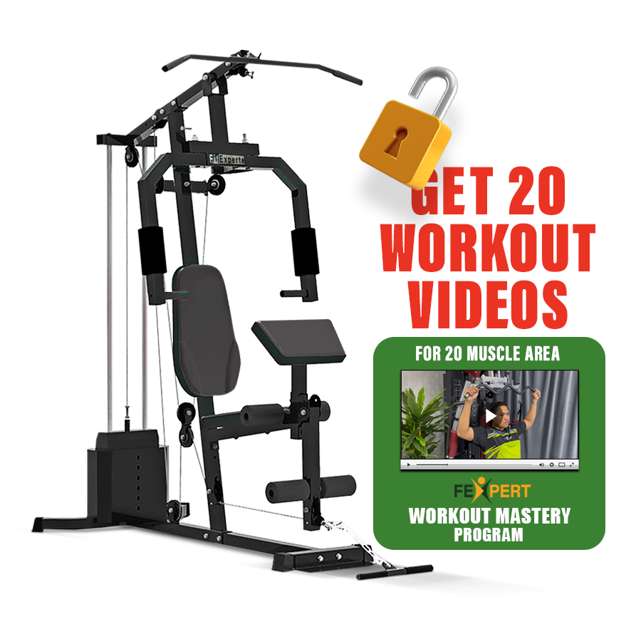 FitExperte Single Way Machine Fitness Workout Home Gym Station FE-HG1W6010