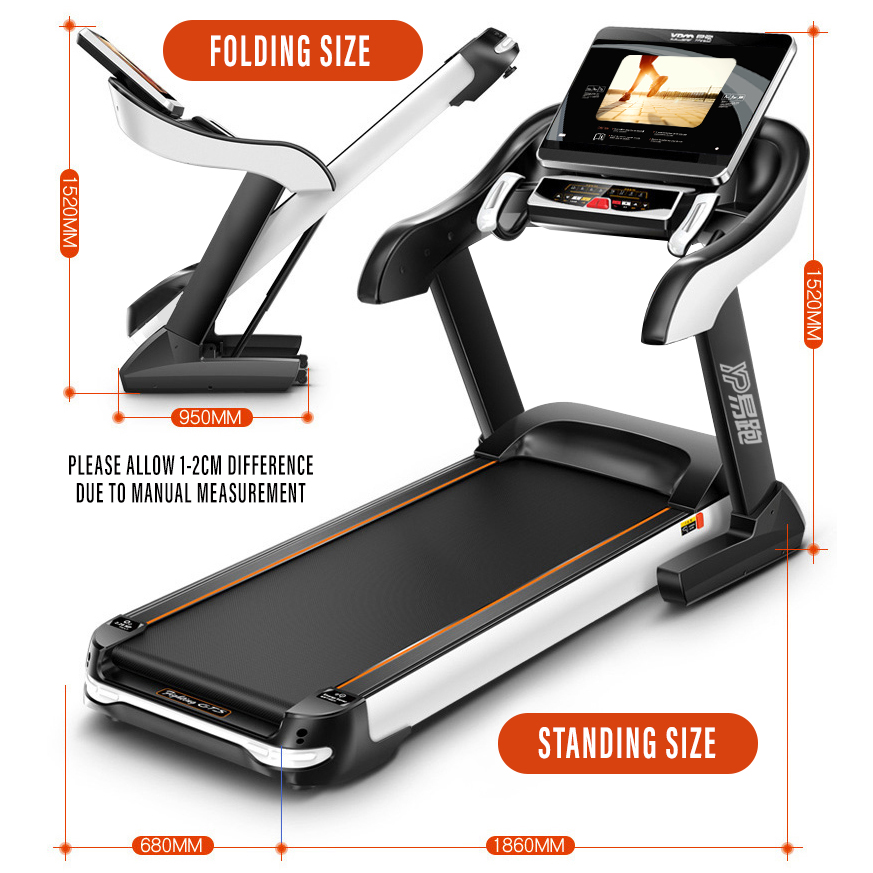 Foldable Treadmill with Zwift Companion Apps & Bluetooth Speaker GTS7