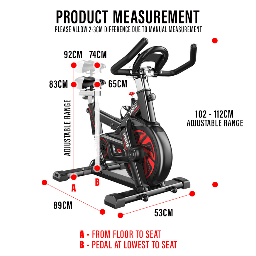 FitExperte USA SPEC Spinning Bike with Qiber App Indoor Exercise SB8636A