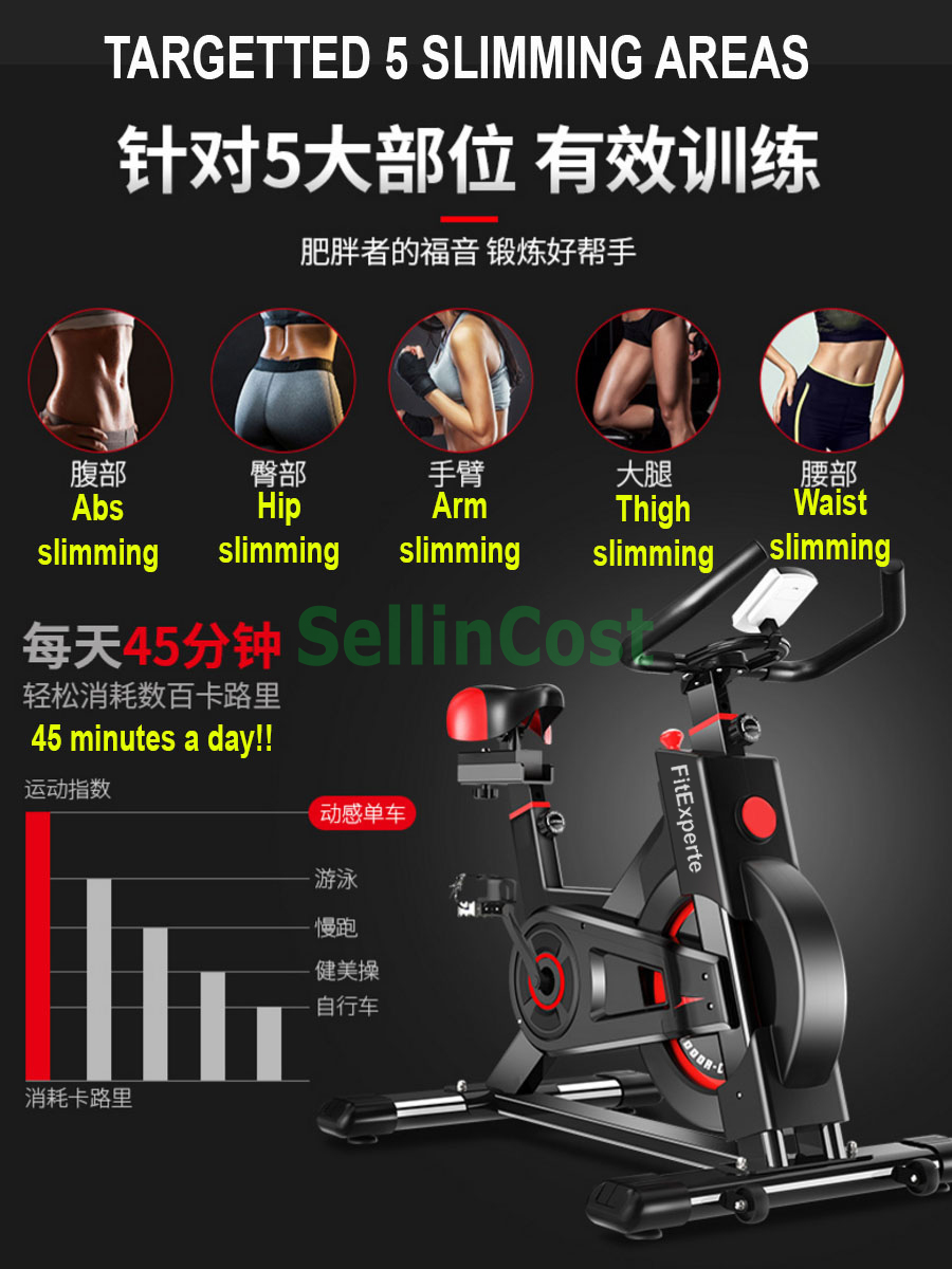 FitExperte Spinning Exercise Bike Bicycle Fitness Indoor Exercise SB7320C