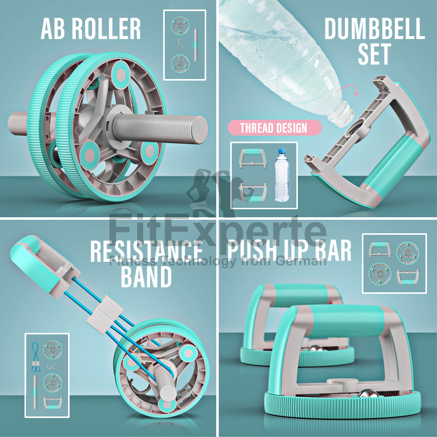 16in1 Multifunction Ab Roller Wheel Exercise Abdominal Core ACP-M7000