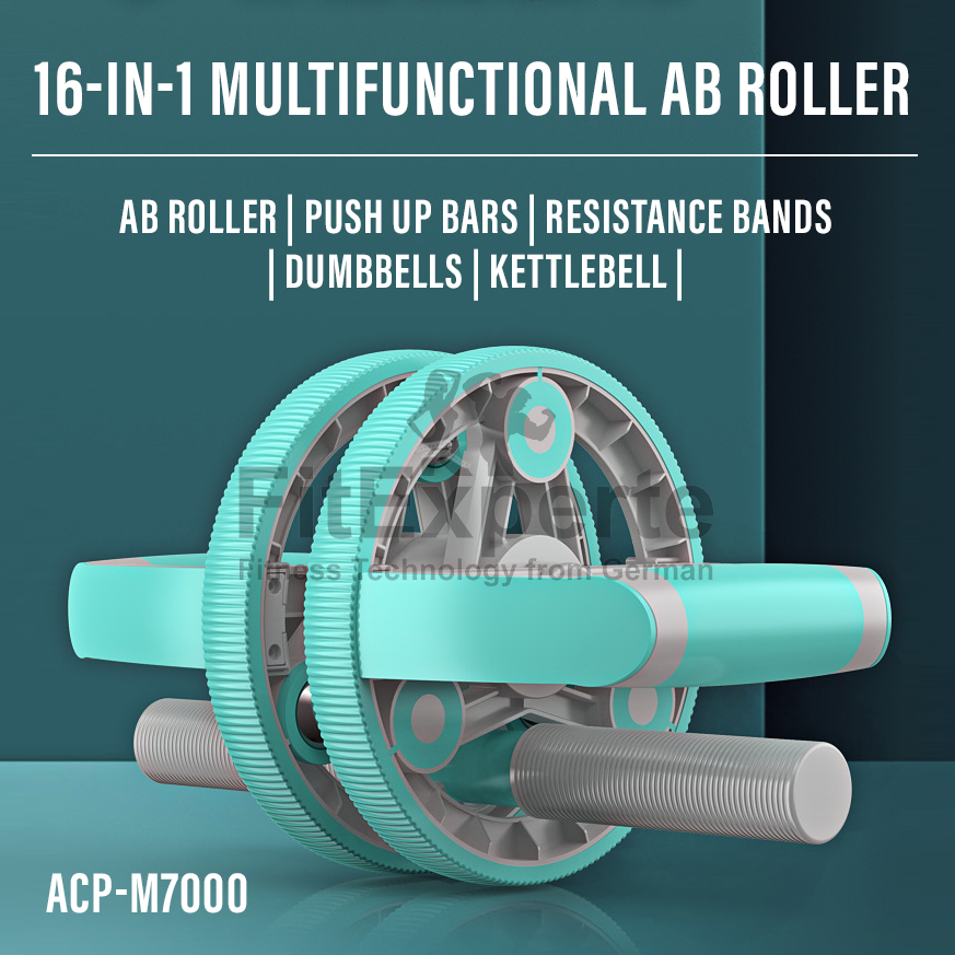 16in1 Multifunction Ab Roller Wheel Exercise Abdominal Core ACP-M7000
