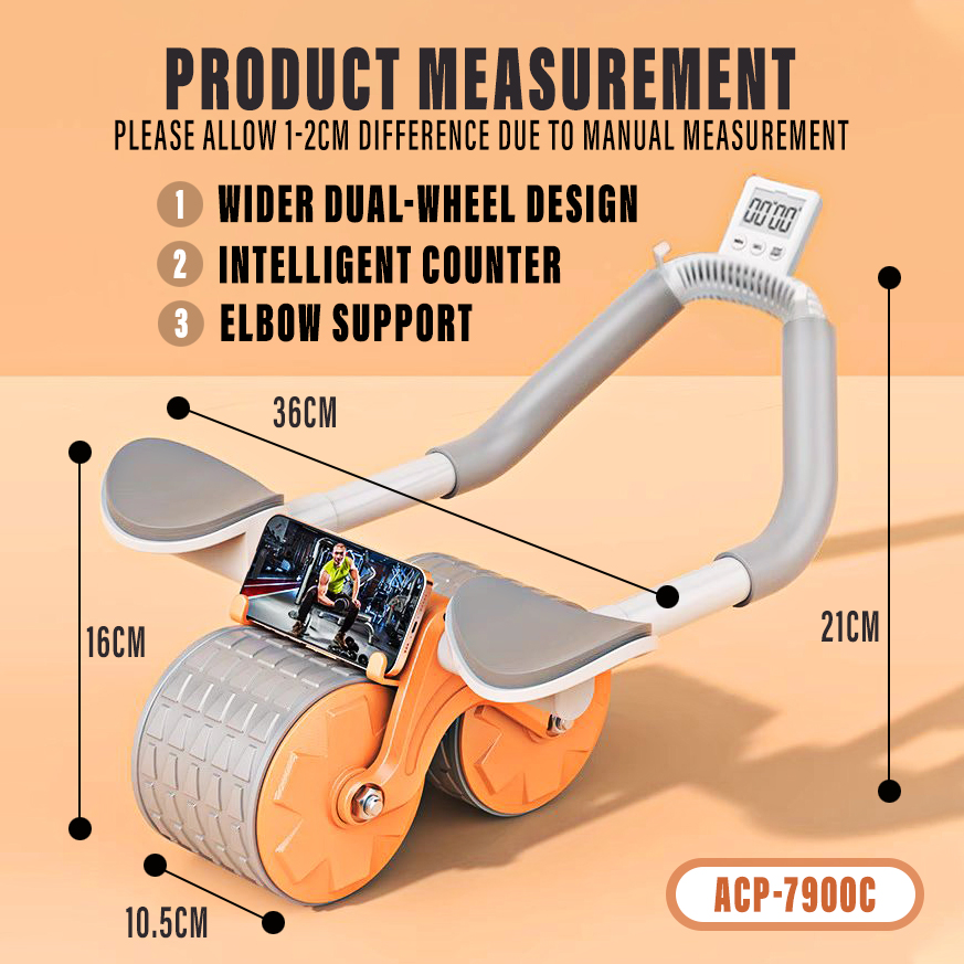 Ab Roller Elbow Support Ultra Wide Wheel Exercise ACP7900