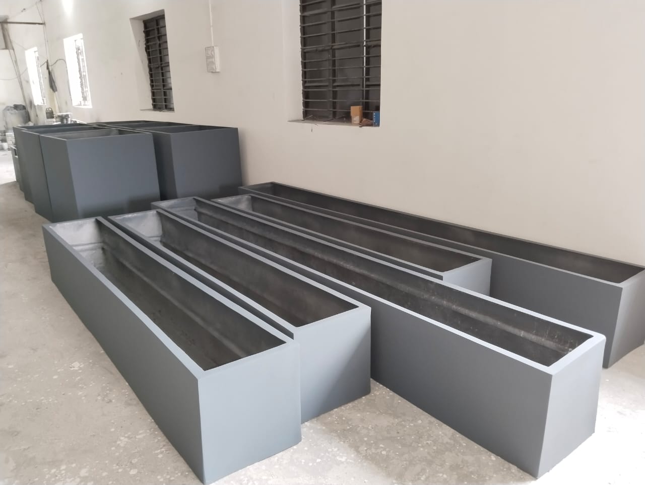 Modern Rectangular Planter Boxes