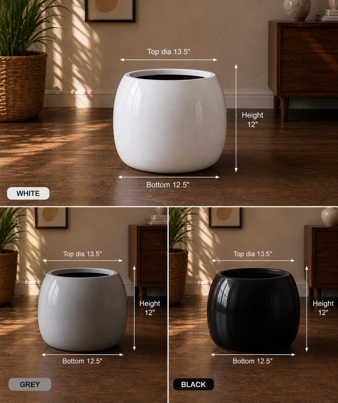 ZEN ORB FRP PLANTER – SMALL