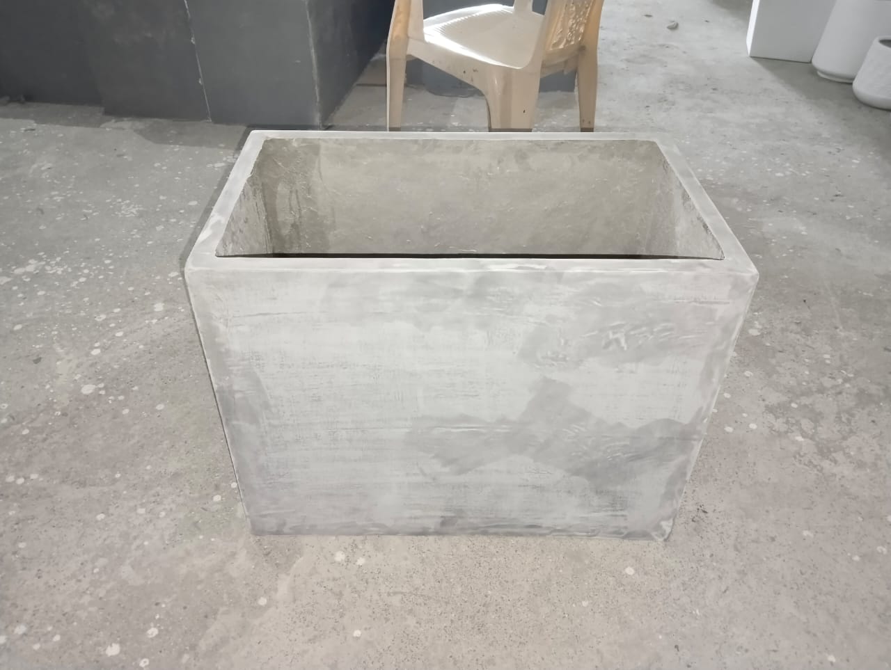 Rectangular Concrete Planter