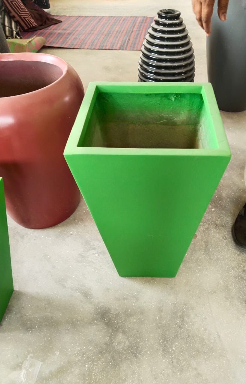Green Square Planter