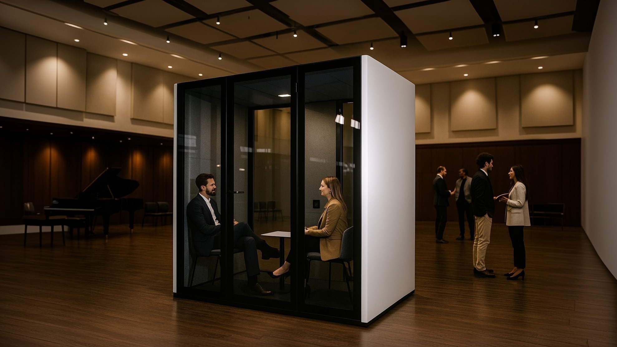 Soundproof Office Pod Phone Booth - 2-4 Person
