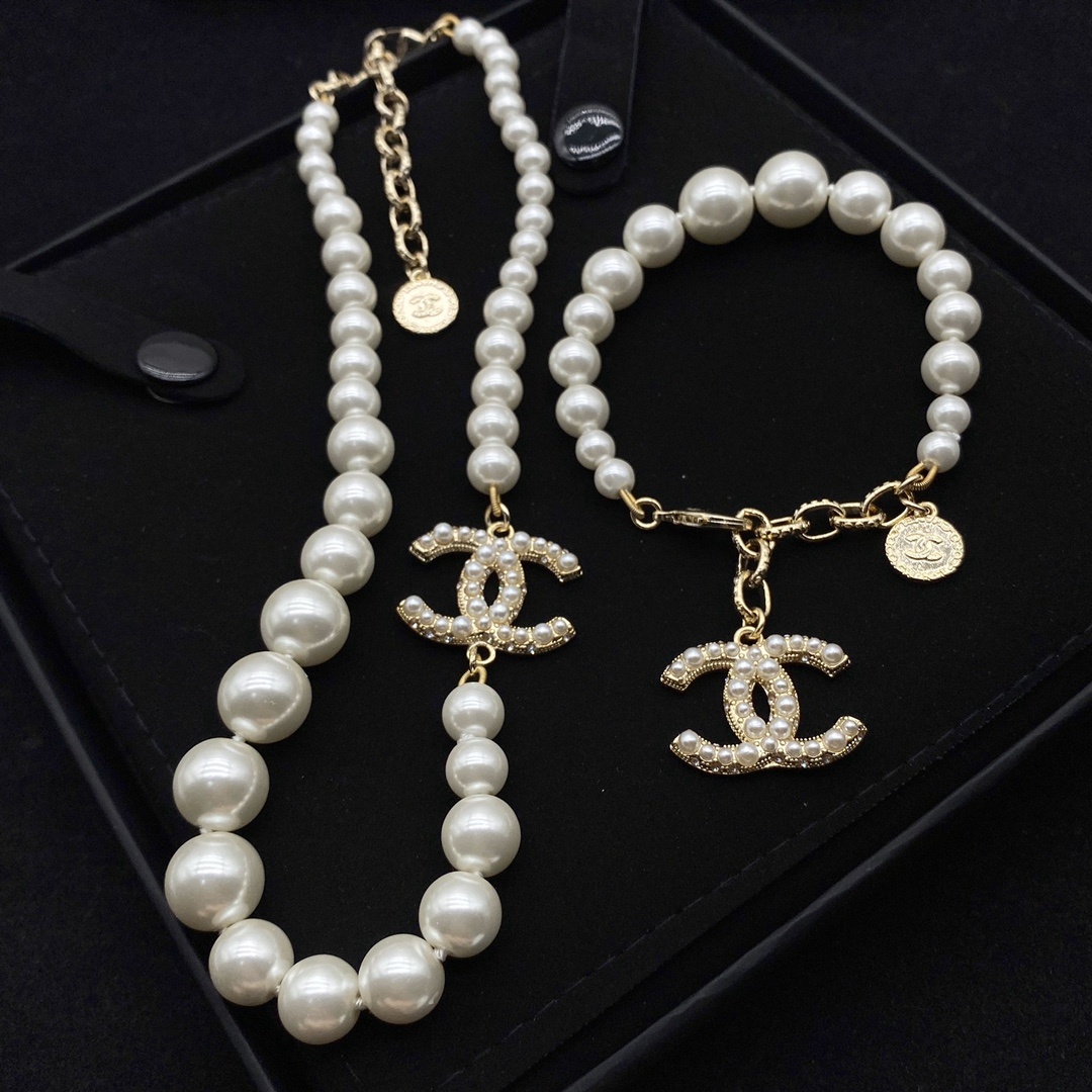 100th Anniversary Pearl Commemorative Jewelry Set (Necklace, Bracelet, 2 Earring Styles)