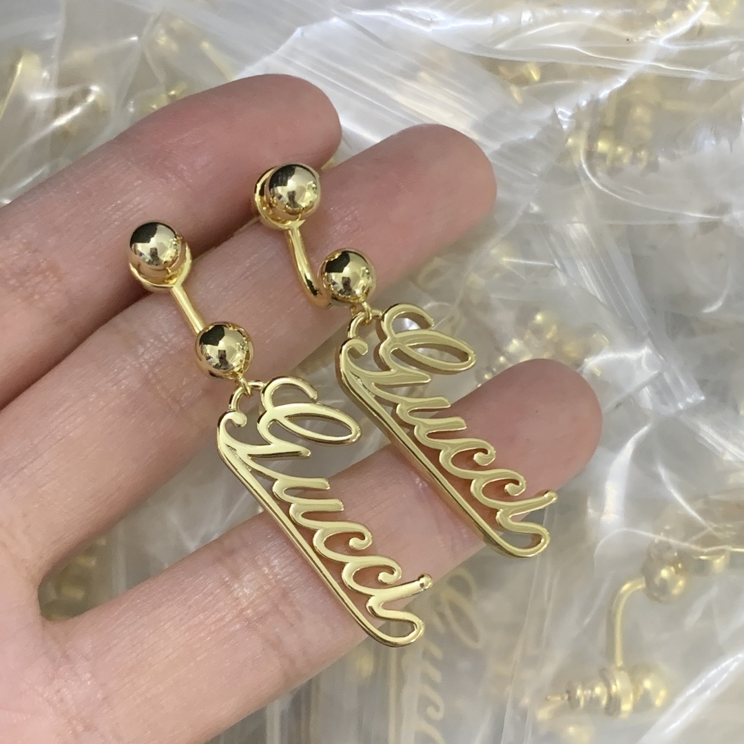 Silver-Tone Script Letter Jewelry Set: Necklace, Bracelet & Earrings